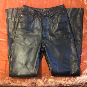 Black Leather Pants